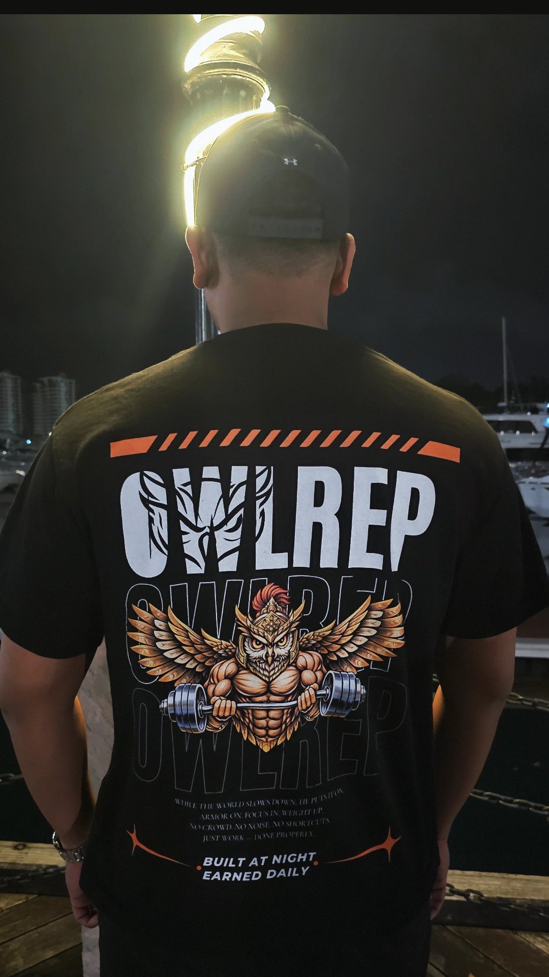 Orange graphic T-shirt